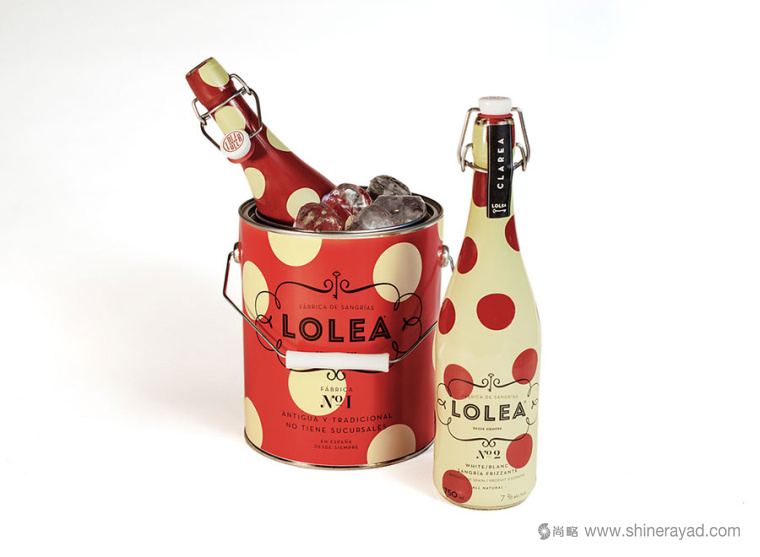 西班牙Lolea 氣泡酒包裝設計紅黃色-上海包裝設計公司2