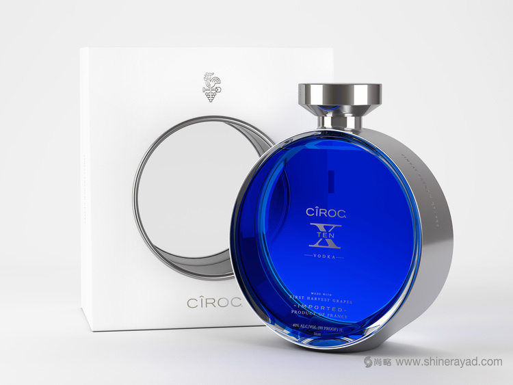 CiROC 伏特加酒瓶瓶型設計外盒包裝設計-上海包裝設計公司5