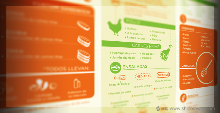 Quick Salads 沙拉有機(jī)素食餐廳VI設(shè)計(jì)10-餐廳菜單價(jià)目表設(shè)計(jì)