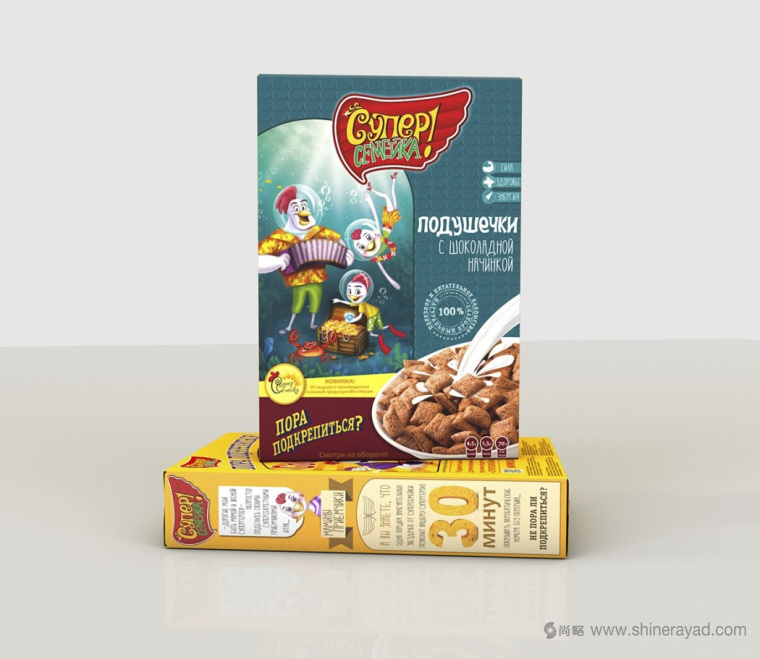 超人特工隊兒童營養早餐麥片品牌形象全案策劃設計包裝設計1