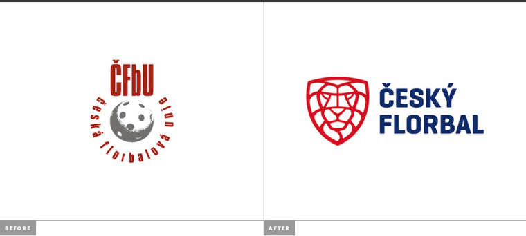 捷克 Czech 曲棍球隊俱樂部盾牌獅子LOGO設計-新舊LOGO對比7