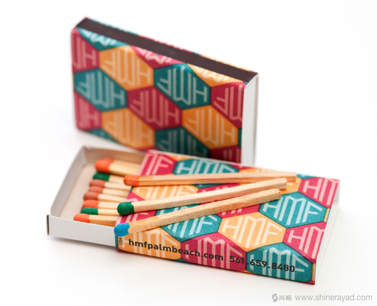 HMF餐廳品牌VI形象設計輔助圖形設計-上海餐飲VI設計公司設計參考5-火柴圖案形象設計