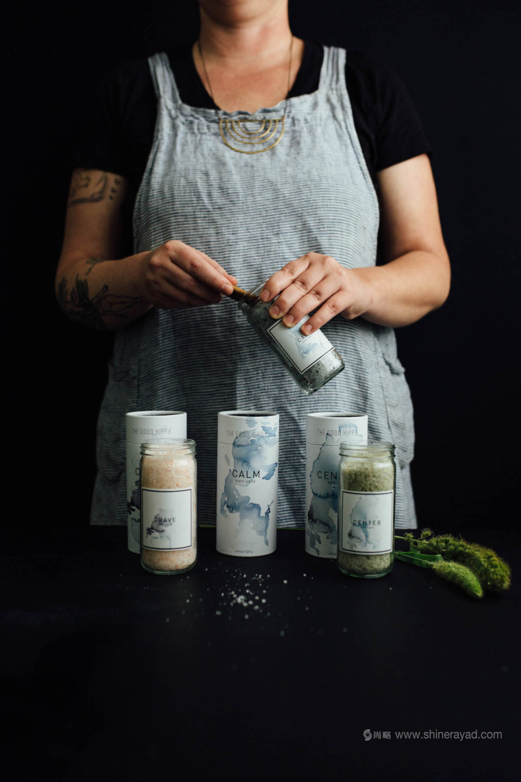 自然水彩插畫風格 Hippie 美容護膚品包裝設計-上海化妝品包裝設計公司7