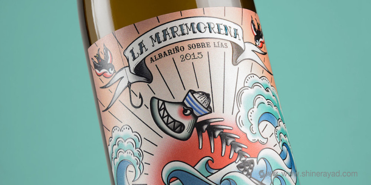 上海包裝設計公司欣賞：典紋身插畫藝術風格 La Marimorena 葡萄酒包裝設計1
