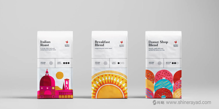 Archer Farms 盒裝咖啡包裝設(shè)計(jì)矢量插畫風(fēng)格-上海包裝設(shè)計(jì)公司1