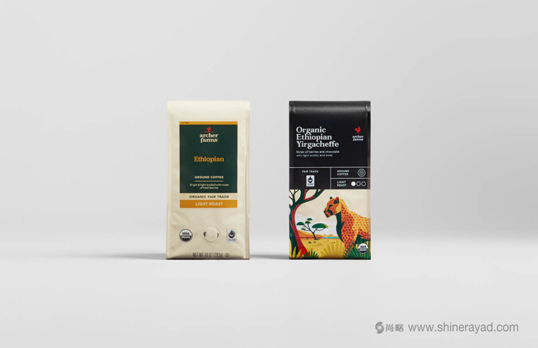 Archer Farms 盒裝咖啡包裝設(shè)計(jì)矢量插畫風(fēng)格-上海包裝設(shè)計(jì)公司14
