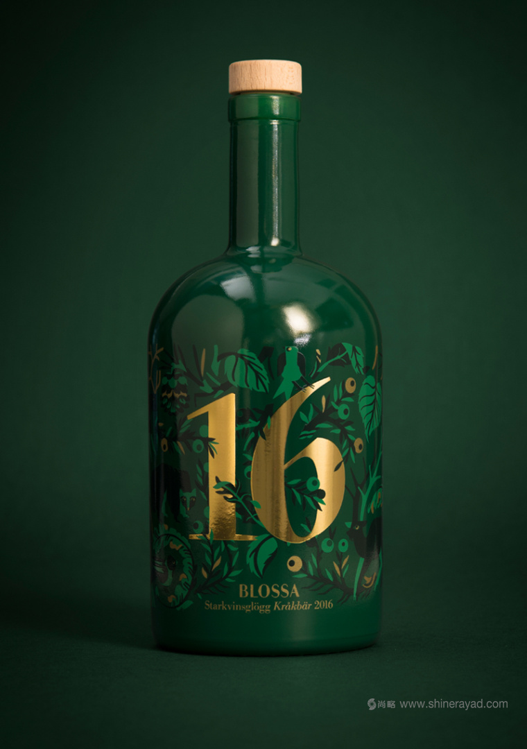 Blossa 圣誕瑞典甜酒包裝設計-上海包裝設計公司國外設計欣賞2