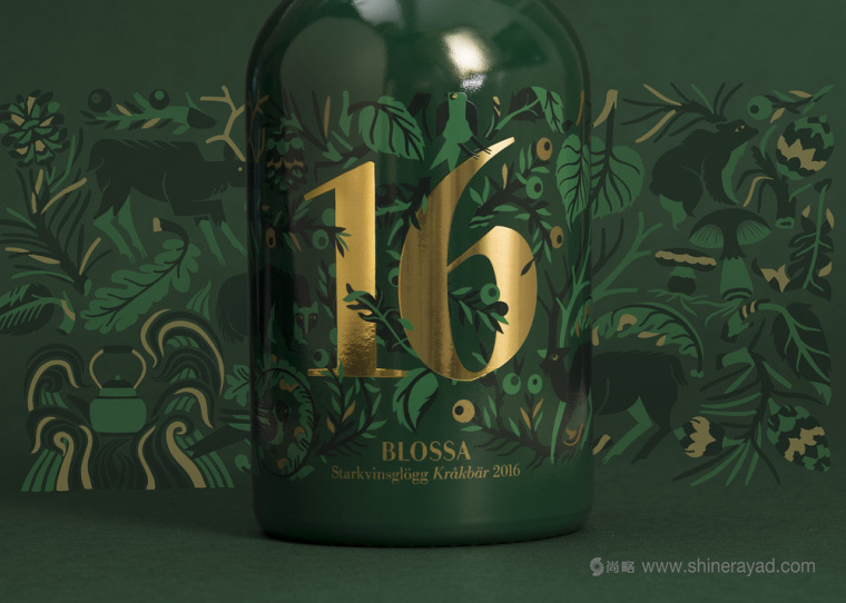 Blossa 圣誕瑞典甜酒包裝設計-上海包裝設計公司國外設計欣賞3