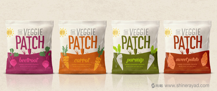The Veggie Patch 蔬菜干蔬菜干脆片零食包裝設計-上海食品包裝設計公司3
