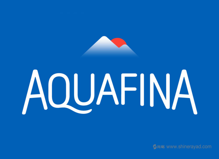 Aquafina 瓶裝水純凈水logo優化設計-上海logo設計公司1