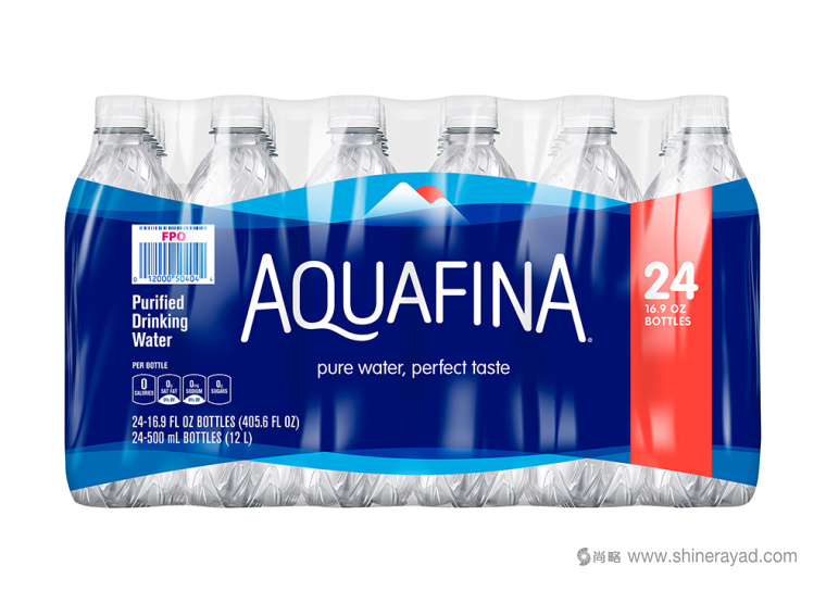 Aquafina 瓶裝水純凈水新包裝六瓶裝包裝設計上海包裝設計公司8