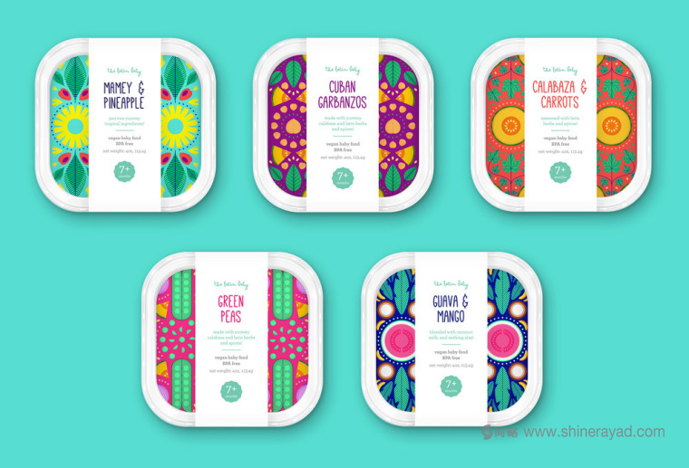 THE LATIN BABY 嬰兒食品包裝設計矢量插畫設計-上海包裝設計公司2