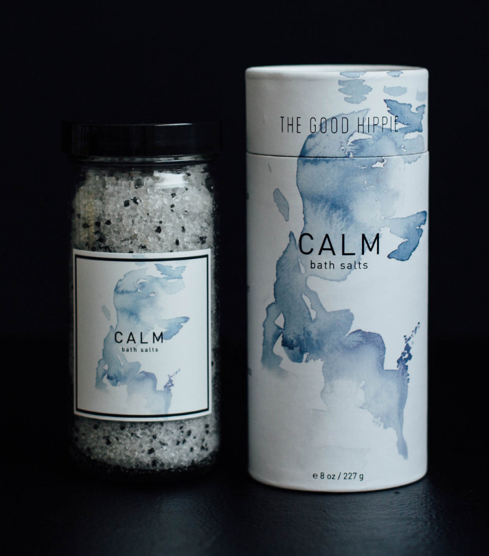 自然水彩插畫風格 Hippie 美容護膚品包裝設計-上海化妝品包裝設計公司