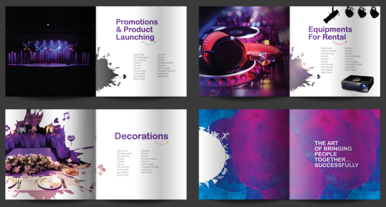 moments 線下活動公司宣傳畫冊設計“艷麗水彩篇”-上海畫冊設計公司5