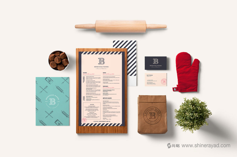 Bendichas 蛋糕面包烘培店logo設計品牌VI形象設計-上海品牌設計公司