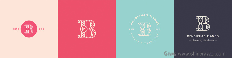 Bendichas 蛋糕面包烘培店logo設計品牌VI形象設計-上海品牌設計公司