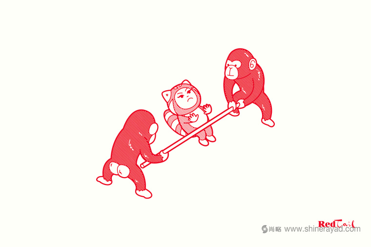 Red Tail 紅尾酒吧logo設計、吉祥物設計、VI設計、品牌形象設計-上海品牌設計公司