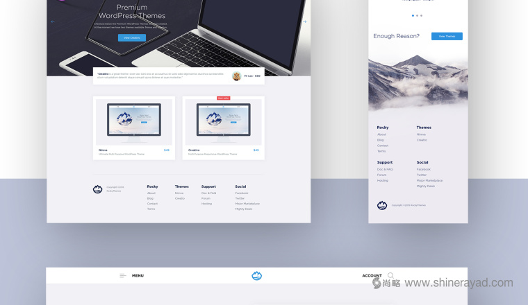 RockyThemes 橋梁建筑設計公司logo設計網站設計