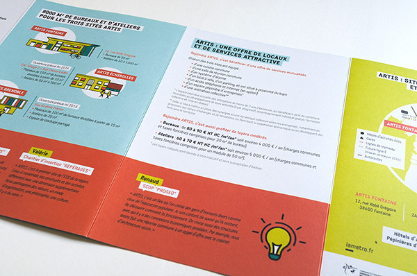 Artis 創新社交網站互聯網公司宣傳畫冊設計b扁平化插畫風格-上海畫冊設計公司