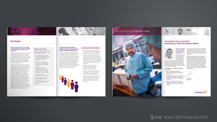 AstraZeneca大型跨國公司企業內部溝通手冊策劃設計-上海畫冊設計公司