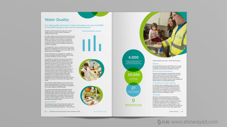 Dee Valley Wate 水企業年度報告畫冊設計-上海畫冊設計公司