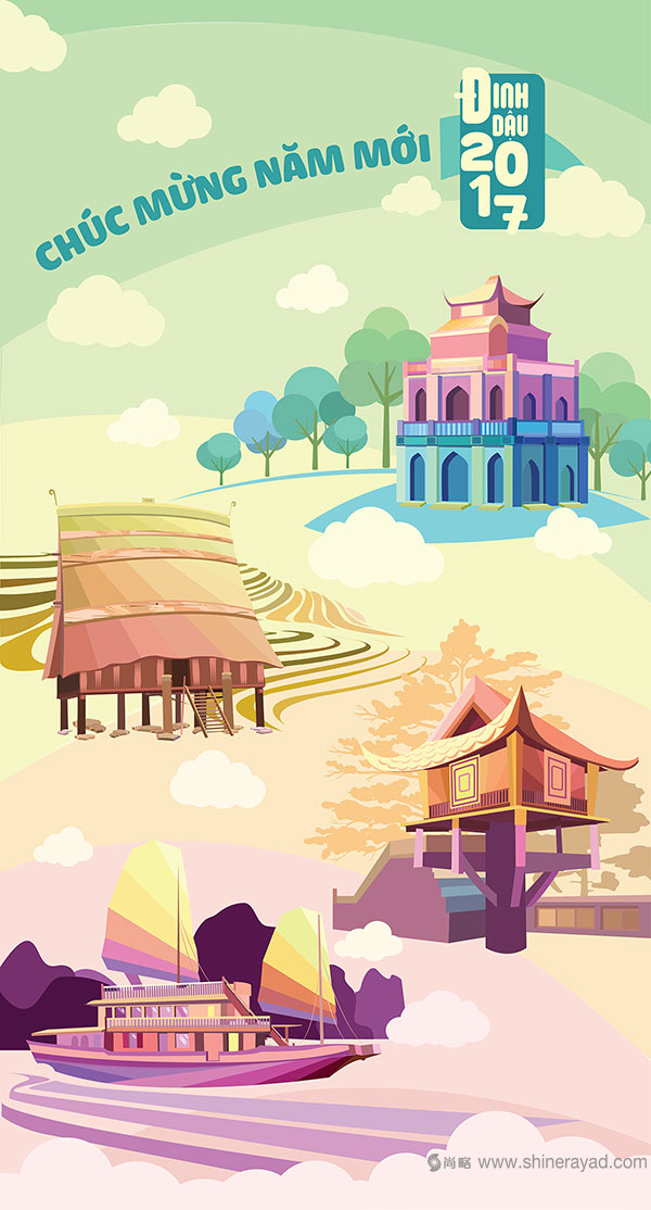 矢量建筑風景圖插畫日歷-2017年最佳臺歷設計靈感-上海品牌設計公司-上海平面設計公司 矢量建筑風景圖插畫日歷-2017年最佳臺歷設計靈感-上海品牌設計公司-上海平面設計公司