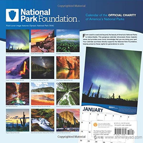 2017年美國國家公園基金會掛歷設計--2017年最佳臺歷設計靈感-上海品牌設計公司-上海平面設計公司 2017年美國國家公園基金會掛歷設計--2017年最佳臺歷設計靈感-上海品牌設計公司-上海平面設計公司