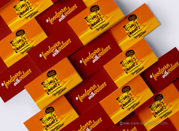 Bite My Meat 漢堡概念餐廳品牌VI視覺形象設計“女性身體篇”-上海品牌設計公司