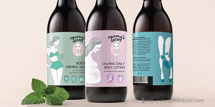 上海包裝設計公司欣賞：Mama’s secret 媽媽的秘密女性身體護理產品化妝品包裝設計