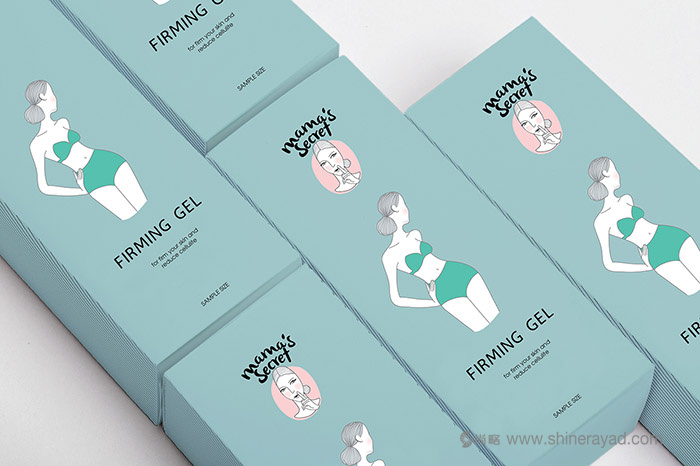 上海包裝設計公司欣賞：Mama’s secret 媽媽的秘密女性身體護理產品化妝品包裝設計