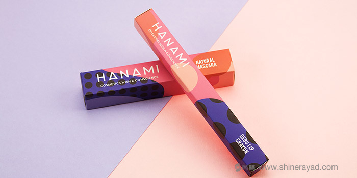矢量圖案風格 HANAMI 天然化妝品包裝設計-上海包裝設計公司