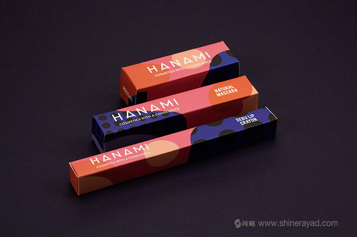 矢量圖案風格 HANAMI 天然化妝品包裝設計-上海包裝設計公司