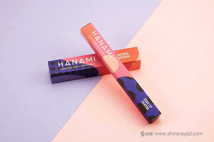 矢量圖案風格 HANAMI 天然化妝品包裝設計-上海包裝設計公司