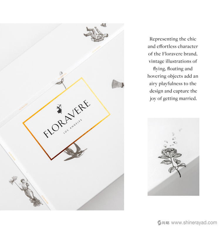 時尚婚禮婚紗奢侈品牌Floravere品牌視覺形象設計-禮服包裝設計