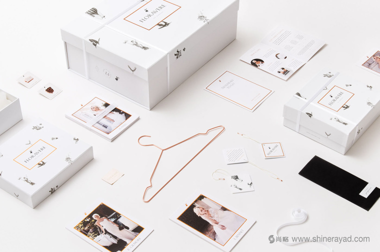 時尚婚禮婚紗奢侈品牌Floravere品牌視覺形象設計-logo設計-VI設計