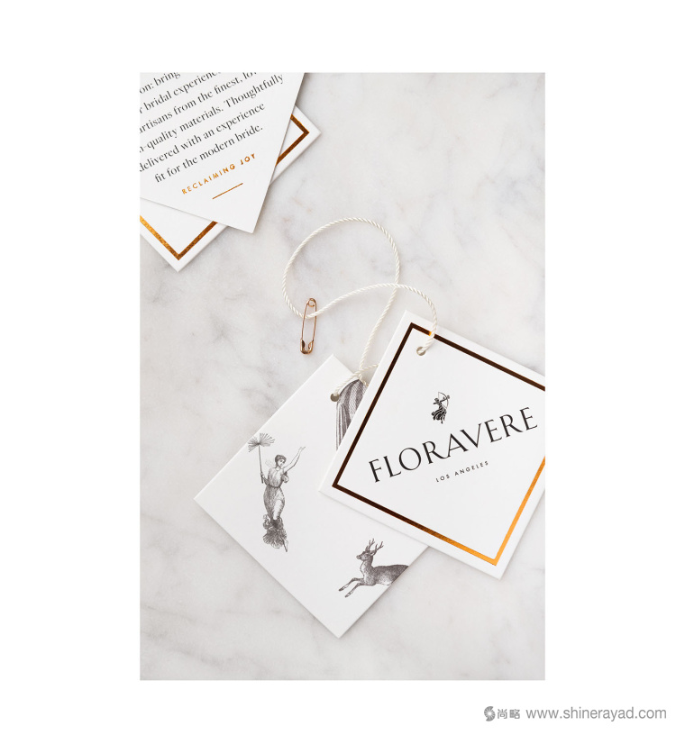 時尚婚禮婚紗奢侈品牌Floravere品牌視覺形象設計-logo設計-VI設計