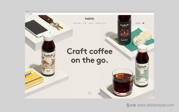 Hatch 冷泡咖啡品牌自適應網站設計-上海品牌策劃設計公司