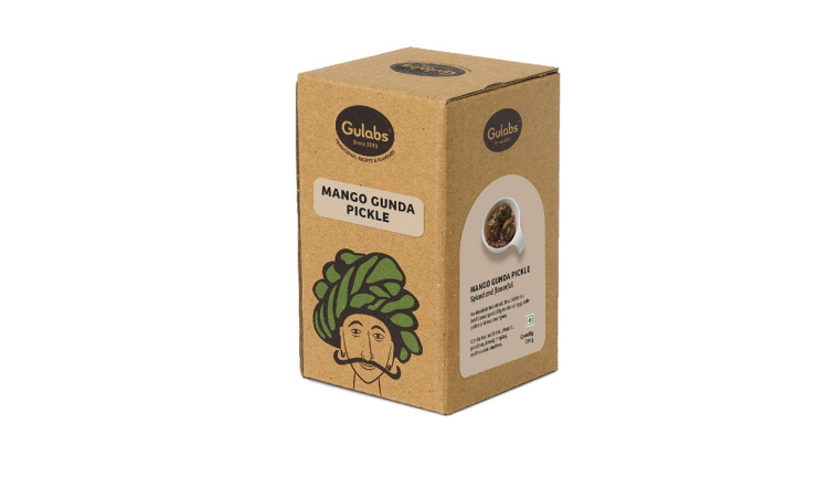 Gulabs 印度食品（零食，調味品和香料）瓦能紙簡約包裝設計-上海包裝設計公司5