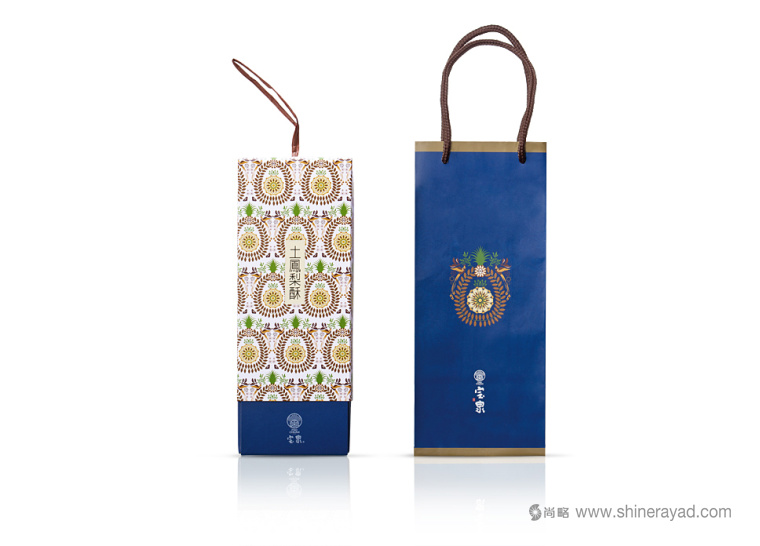 臺灣地方美食特產鳳梨酥包裝設計-上海食品包裝設計公司設計欣賞