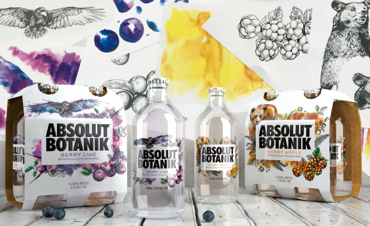 絕對伏特加野生藍莓酒系列包裝設計-上海包裝設計公司7