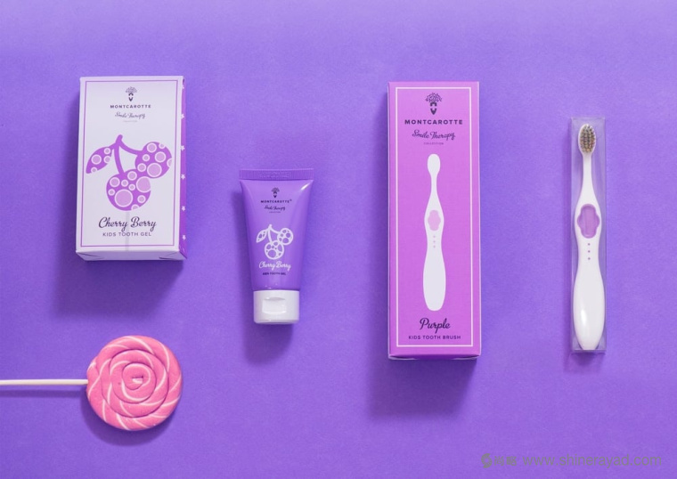 糖果風格 MontCarotte嬰兒兒童牙膠牙膏包裝設計-上海包裝設計公司-7 糖果風格 MontCarotte嬰兒兒童牙膠牙膏包裝設計-上海包裝設計公司-7