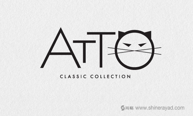 .ATTO女子緊身衣logo設計-20個絕佳創意Logo設計靈感-上海logo設計公司