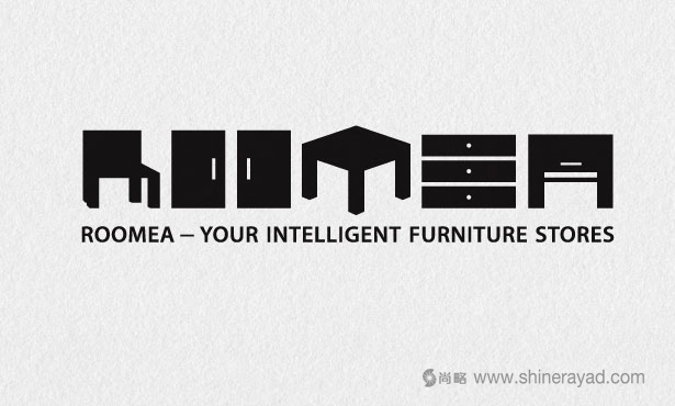 Roomea家具賣場創意LOGO設計-20個絕佳創意Logo設計靈感-上海logo設計公司