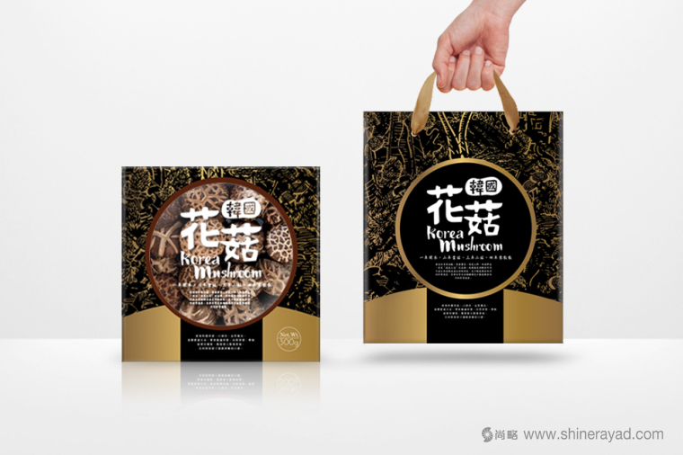 臺灣香菇韓國花菇包裝設(shè)計-上海農(nóng)產(chǎn)品包裝設(shè)計公司4