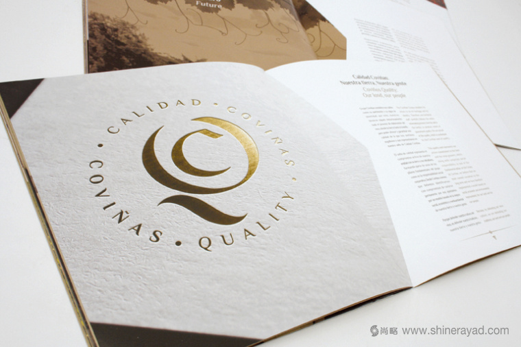 非常高檔藝術的暗金色Covi?as葡萄酒酒莊宣傳畫冊設計-上海宣傳畫冊設計公司6