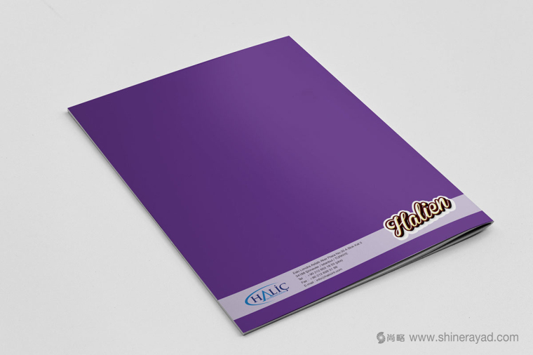 紫色調 Halien 餅干品牌產品宣傳手冊設計-上海畫冊設計公司設計欣賞4