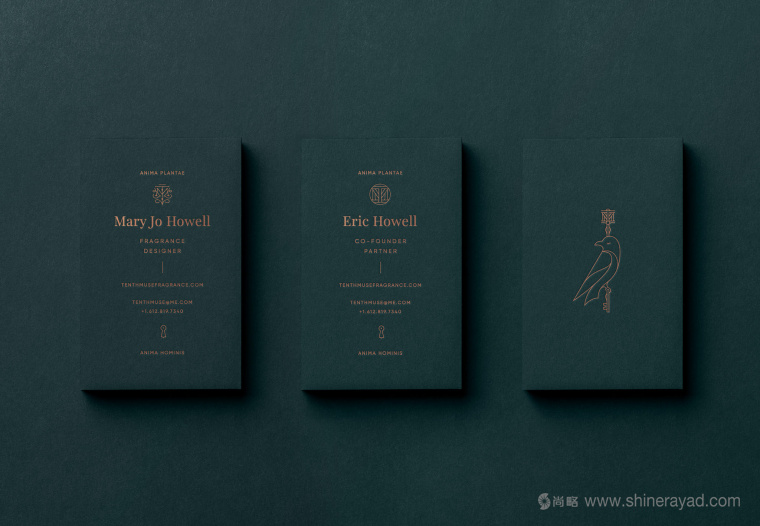 Tenth Muse 植物香水品牌視覺形象設計-香水小鳥logo設計VI設計