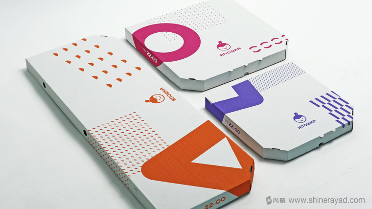 YAPOSHKA 外賣餐飲服務品牌形象視覺識別設計與外賣包裝盒設計