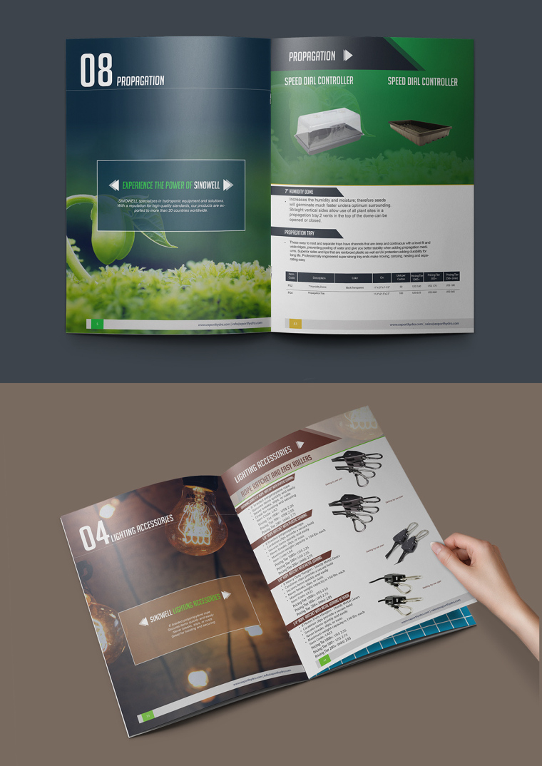 2016年Export Hydro 商品進口采購服務網站宣傳畫冊設計-上海畫冊設計公司