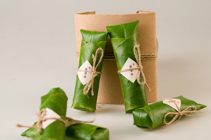 “采摘茶葉噴墨紋理”石古坪茶葉包裝創意設計概念-上海包裝設計公司欣賞